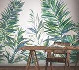 Swaying Palms Green & Blue by York Wallcoverings Botanical Wall Mural – York Wallcoverings GN2546M