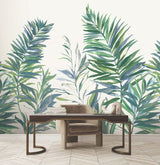 Swaying Palms Green & Blue by York Wallcoverings Botanical Wall Mural – York Wallcoverings GN2546M