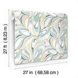 Achate Blue by York Wallcoverings Marbled Metallic Wallpaper – York Wallcoverings GN2562