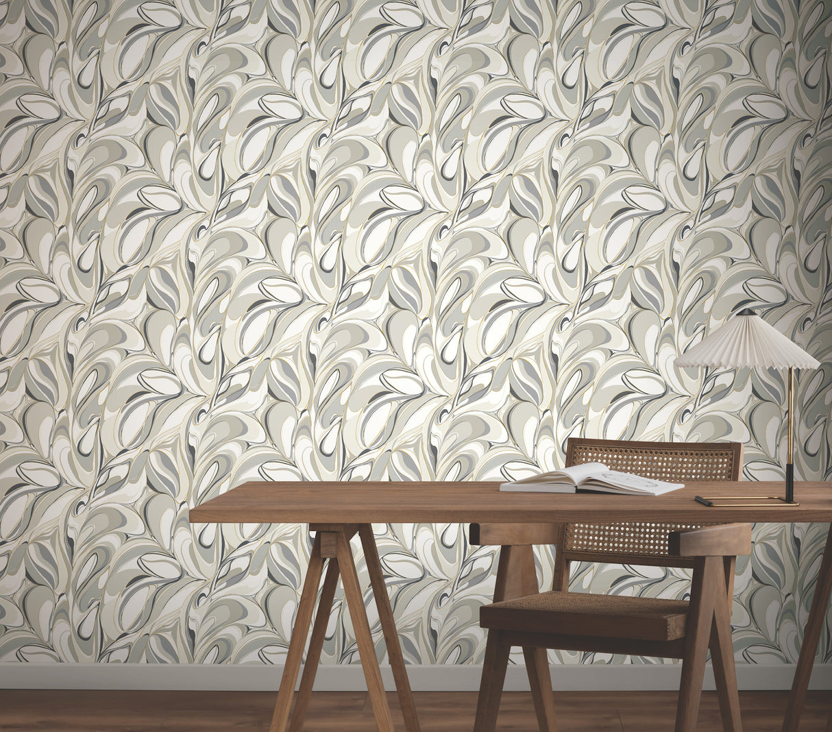 Achate Black & Grey by York Wallcoverings Non Woven Wallpaper - York Wallcoverings GN2564-Sample