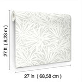 Floral Canopy Grey by York Wallcoverings Non Woven Wallpaper – York Wallcoverings GN2572