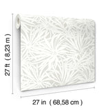 Floral Canopy Grey by York Wallcoverings Non Woven Wallpaper – York Wallcoverings GN2572