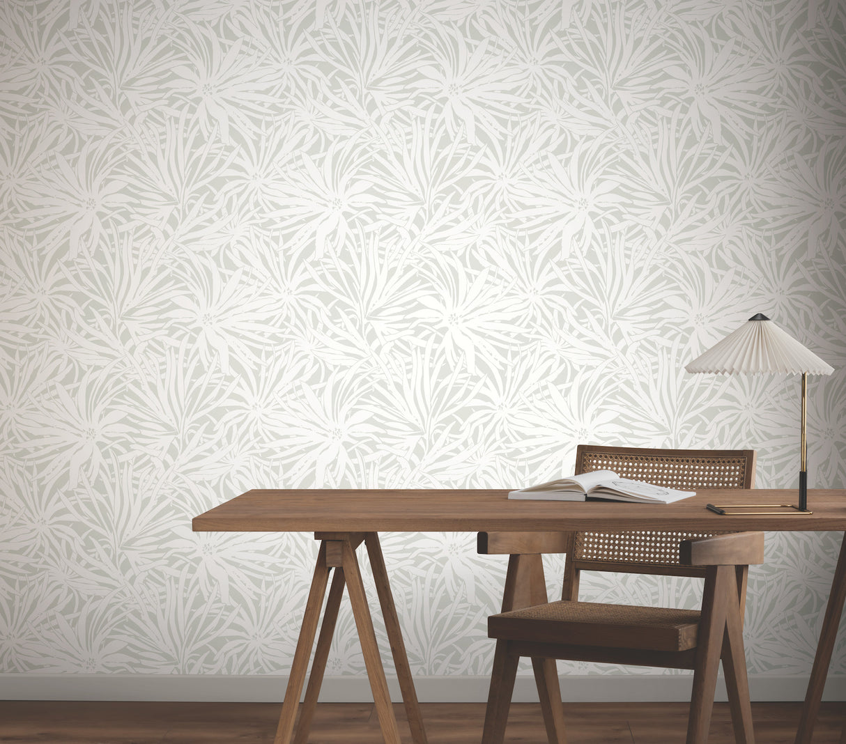 Floral Canopy Grey by York Wallcoverings Non Woven Wallpaper – York Wallcoverings GN2572