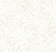York Wallcoverings Floral Canopy Cream Wallpaper GN2573 showing white floral silhouettes on a cream background