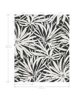 Floral Canopy Black by York Wallcoverings Sisal Grasscloth Wall Mural – York Wallcoverings GN2576M