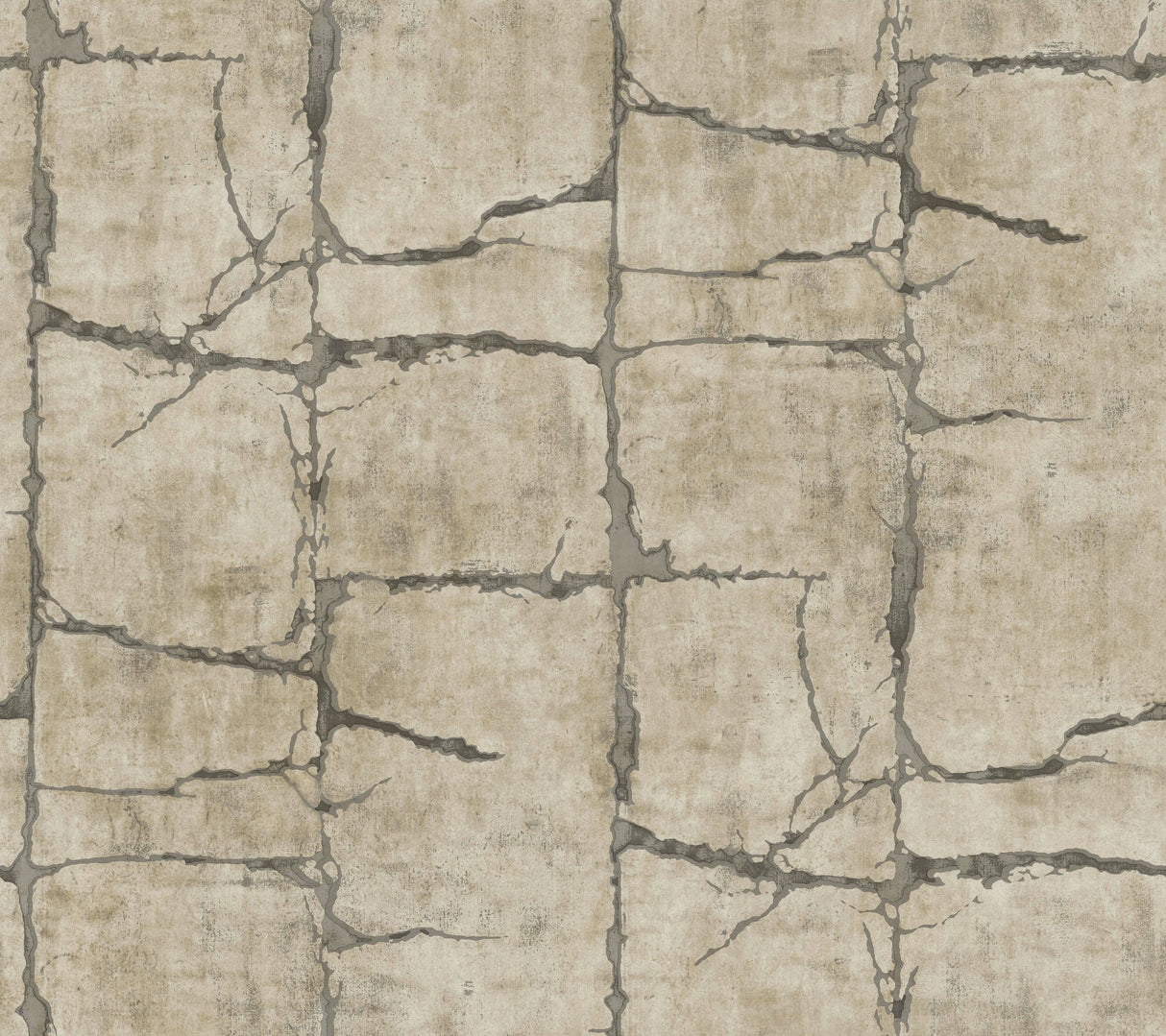 York Mojave Taupe wallpaper with cracked earth motif, non woven, 27 in x 27 ft roll