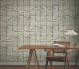 Mojave Navy by York Wallcoverings Modern Cracked Earth Wallpaper – York Wallcoverings GN2582