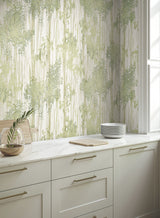 Aspen Grove Green by York Wallcoverings Botanical Wallpaper – York Wallcoverings GN2601