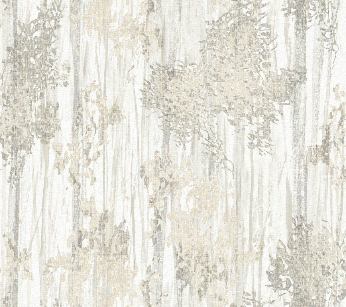 Aspen Grove Grey Wallpaper by York Wallcoverings GN2603 - Watercolor Botanical Forest Non Woven Unpasted Sidewall