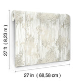 Aspen Grove Grey Woodnote Collection by York Wallcoverings Watercolor Botanical Forest Non Woven Wallpaper - GN2603
