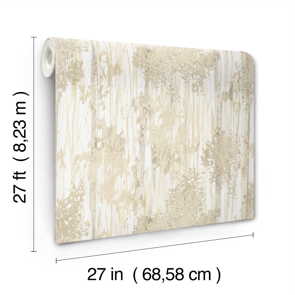 Aspen Grove Sand by York Wallcoverings Botanical Wallpaper – York Wallcoverings GN2604