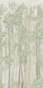 Aspen Grove Forest wall mural dimensions and two-panel layout