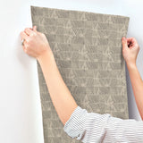 Woodcut Black & Linen by York Wallcoverings Geometric Non Woven Wallpaper – York Wallcoverings GN2621