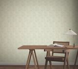 Woodcut Green & Stone by York Wallcoverings Geometric Non Woven Wallpaper- York Wallcoverings GN2624