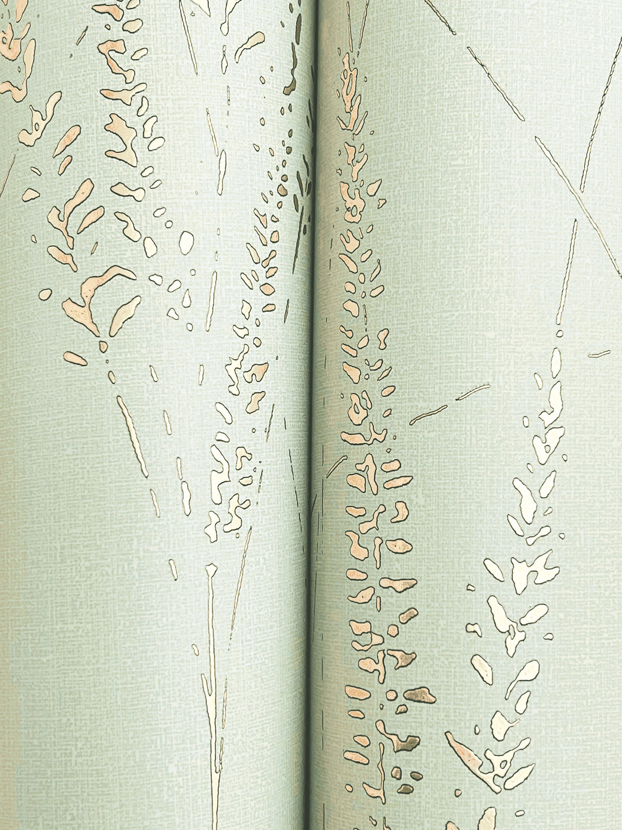 Graceful Willow Lagoon by York Wallcoverings Botanical Foil Wallpaper – York Wallcoverings GN2643