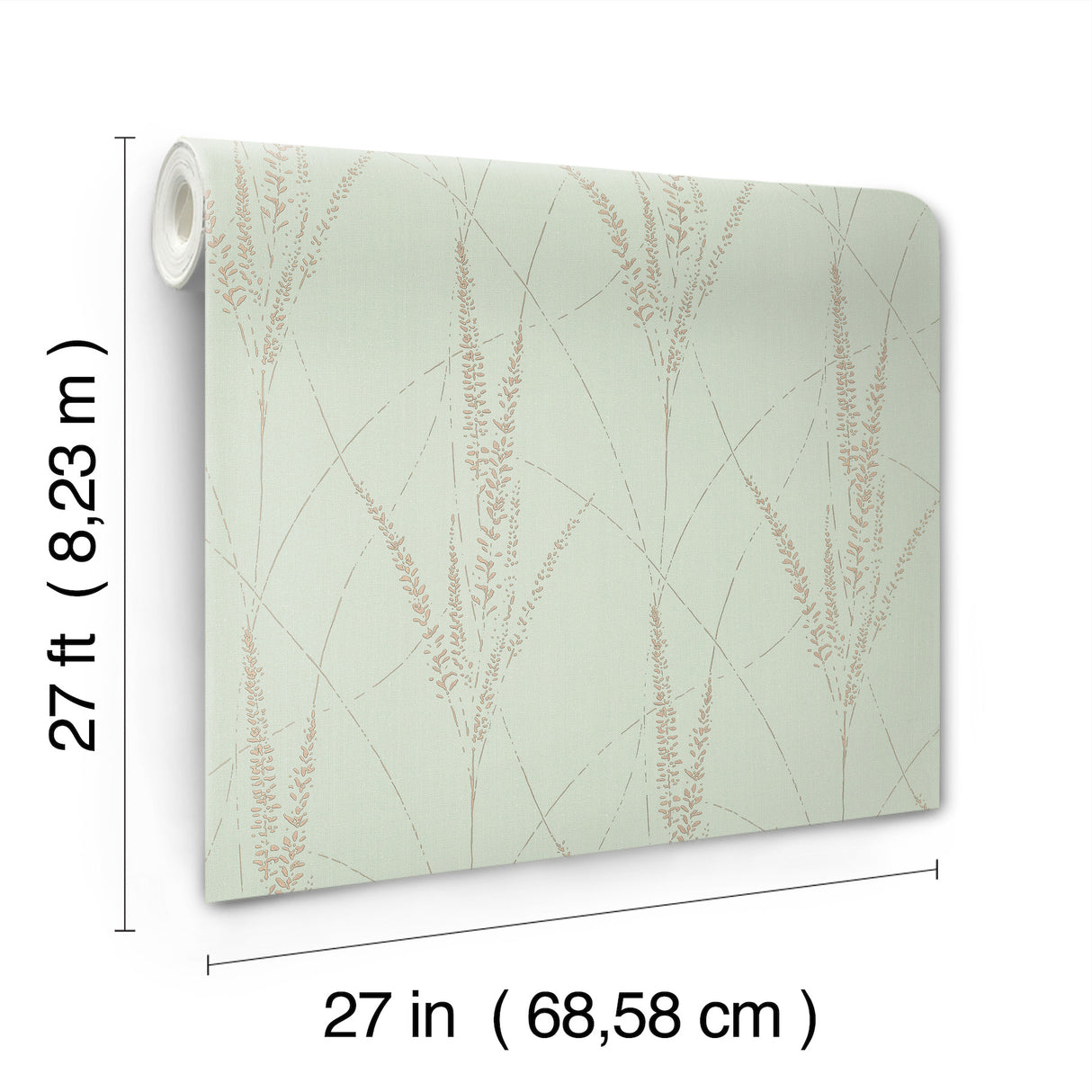 Graceful Willow Lagoon by York Wallcoverings Botanical Foil Wallpaper – York Wallcoverings GN2643