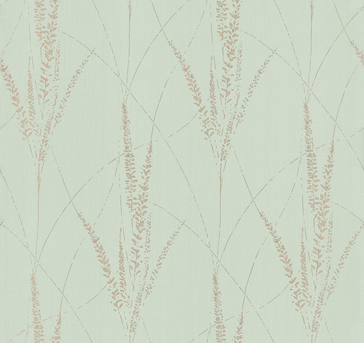 York GN2643 Graceful Willow Lagoon foil on non woven wallpaper roll and room scene