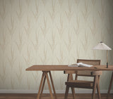 Graceful Willow Stone by York Wallcoverings Foil on Non Woven Botanical Wallpaper – York Wallcoverings GN2644