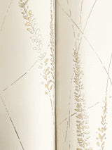 Graceful Willow Cotton by York Wallcoverings Foil on Non Woven Botanical Wallpaper – York Wallcoverings GN2645
