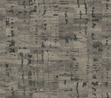 Pop The Cork Charcoal wallpaper roll with cork-inspired texture