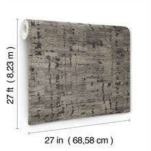 Pop The Cork Charcoal by York Wallcoverings Cork Wallpaper – York Wallcoverings GN2654