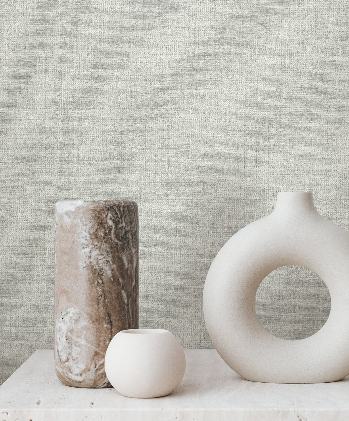 Hillswick Tweed Pewter by York Wallcoverings Textured Tweed Wallpaper – York Wallcoverings GN2672
