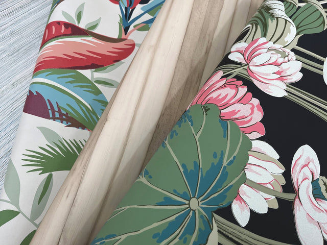 Summerhouse Savanna Multicolor Tropical Palm Leaf Prepasted Wallpaper - York GO8203