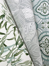 Vinca Grey Botanical Matte Non Woven Wallpaper - York GO8223