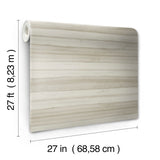 Pandora Leaf Dove Wallpaper with Striped Palm Leaf Motif - York GO8263