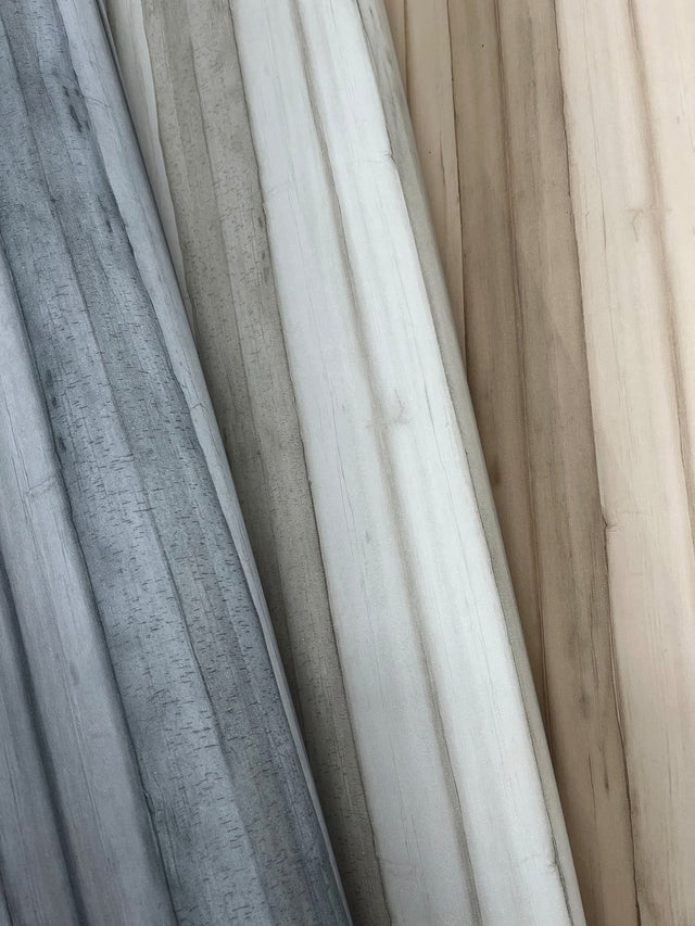 Pandora Leaf Grey Wallpaper with Striped Palm Leaf Motif - York GO8264