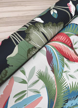Lotus Pond Black & Pink Wallpaper with Botanical Lotus and Lily Pads Pattern - York GO8292