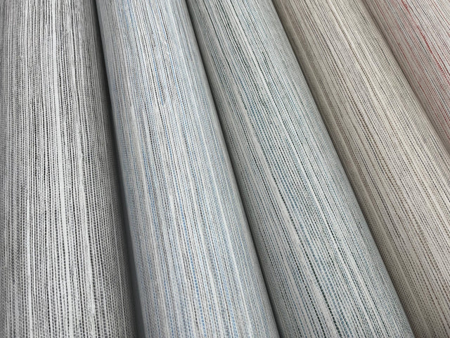 Fountain Grass Blue Faux Grasscloth Prepasted Wallpaper - York GO8302