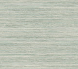 Fountain Grass Jade Faux Grasscloth Textured Prepasted Wallpaper - York GO8303