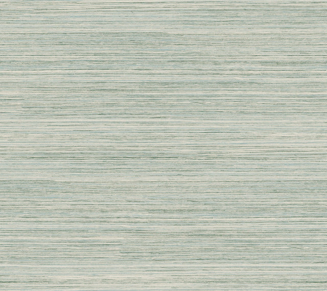 Fountain Grass Jade Faux Grasscloth Textured Prepasted Wallpaper - York GO8303