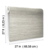 Fountain Grass Onyx Wallpaper with Faux Grasscloth Texture - York GO8304