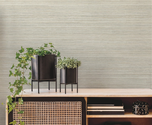 Fountain Grass Camel Wallpaper with Faux Grasscloth Texture - York GO8305
