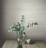 Fountain Grass Sand Faux Grasscloth Textured Wallpaper - York GO8306