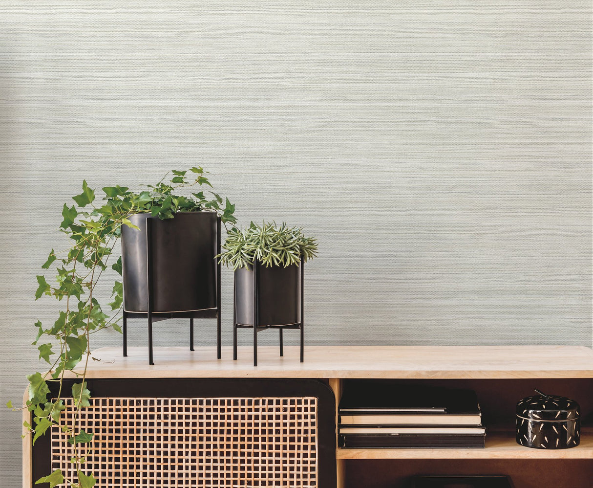 Fountain Grass Sand Faux Grasscloth Textured Wallpaper - York GO8306