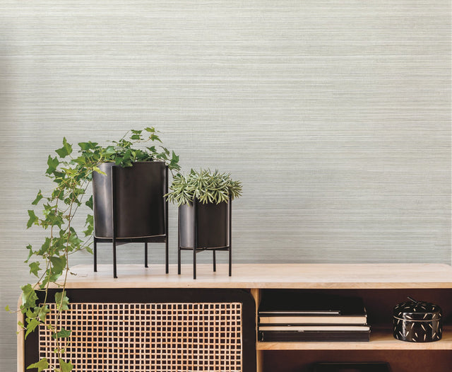 Fountain Grass Sand Faux Grasscloth Textured Wallpaper - York GO8306