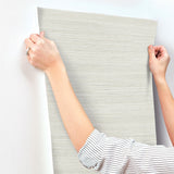 Fountain Grass Sand Faux Grasscloth Textured Wallpaper - York GO8306