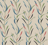 Chloe Vine Savanna Wallpaper with Striped Botanical Vine Pattern - York GO8326