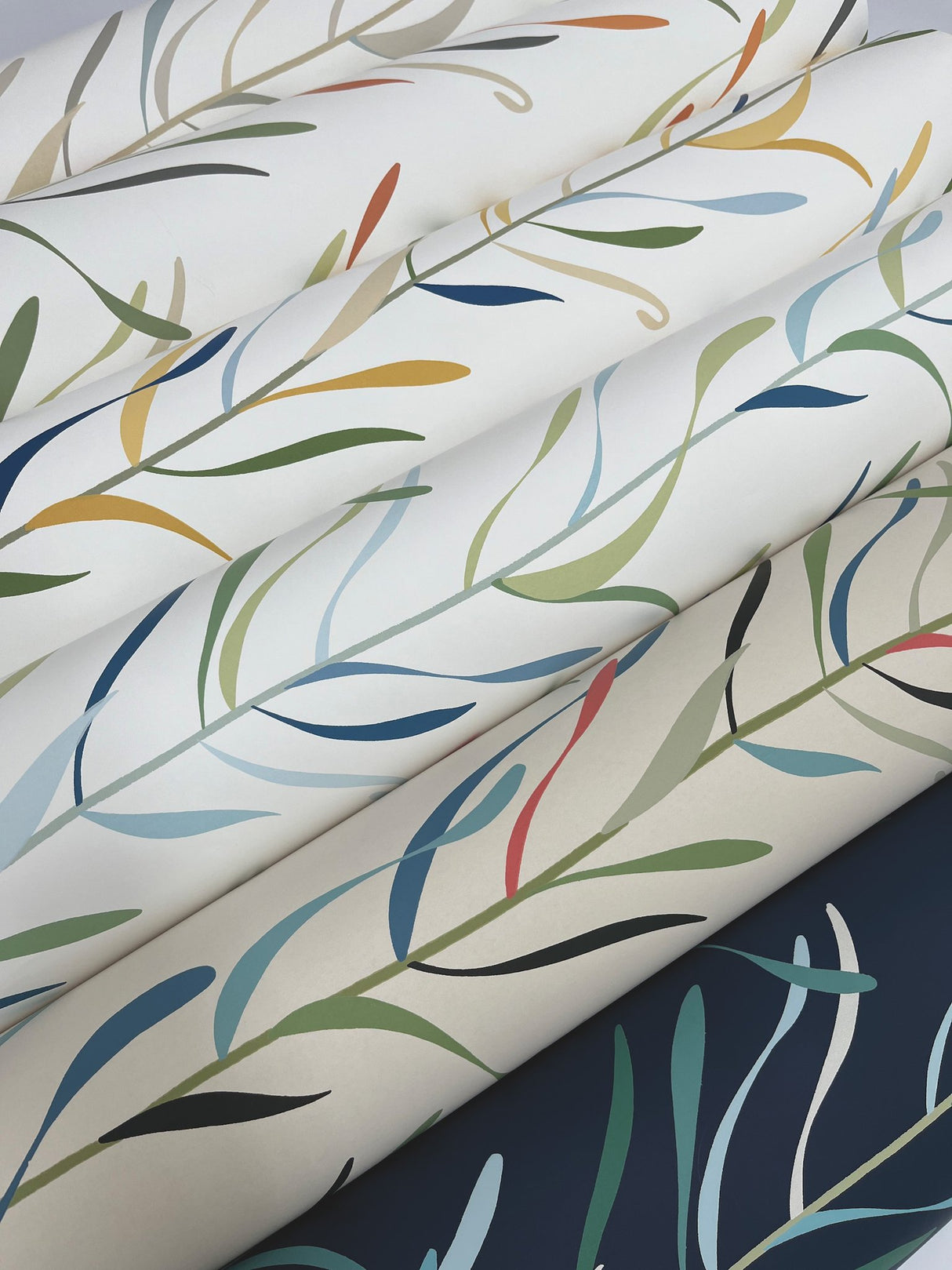 Chloe Vine Savanna Wallpaper with Striped Botanical Vine Pattern - York GO8326