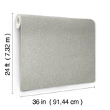 Terra Mica Silver Wallpaper with Metallic Raised Prints Texture - York GR1013