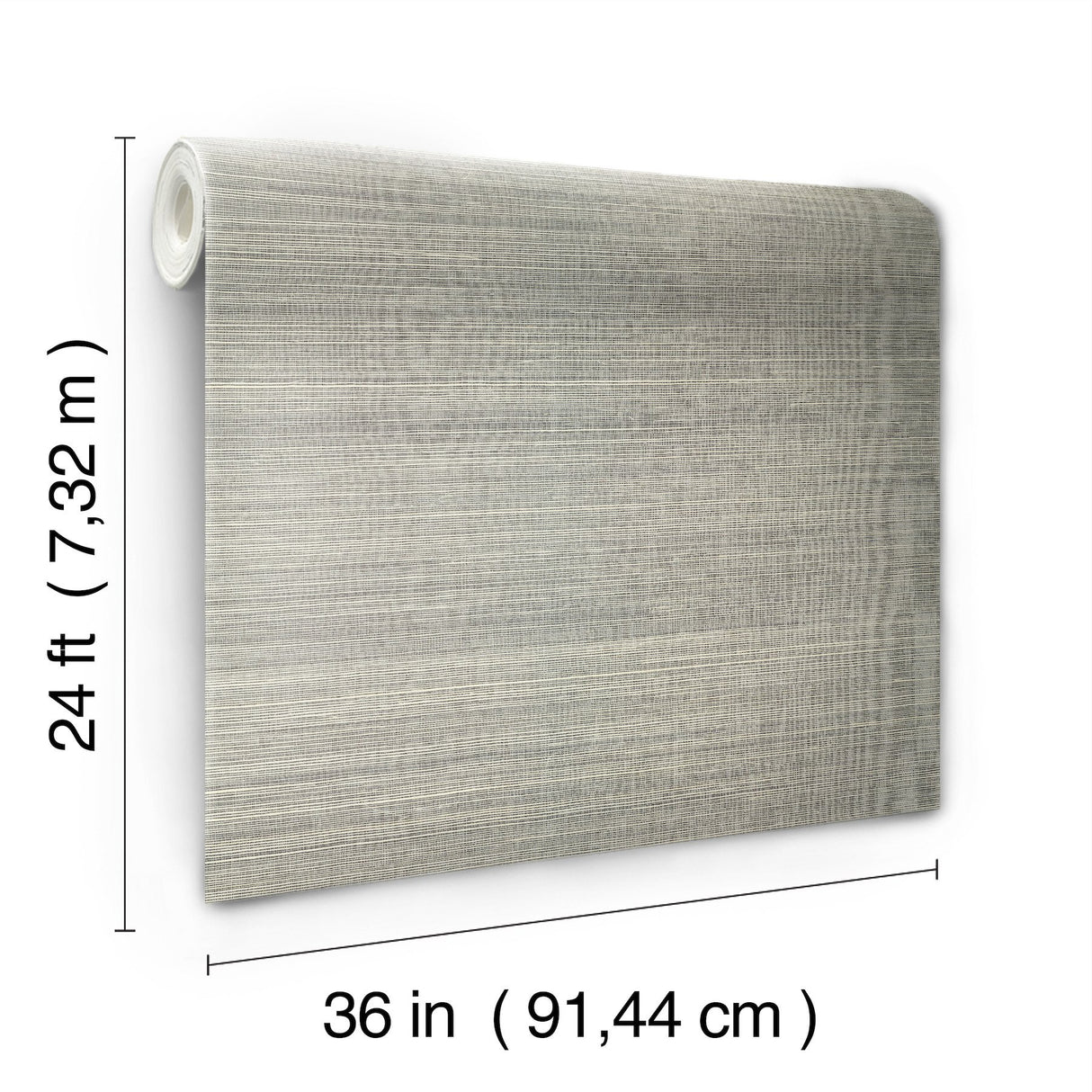 Maguey Sisal Charcoal Grasscloth Wallpaper - York GR1044NW