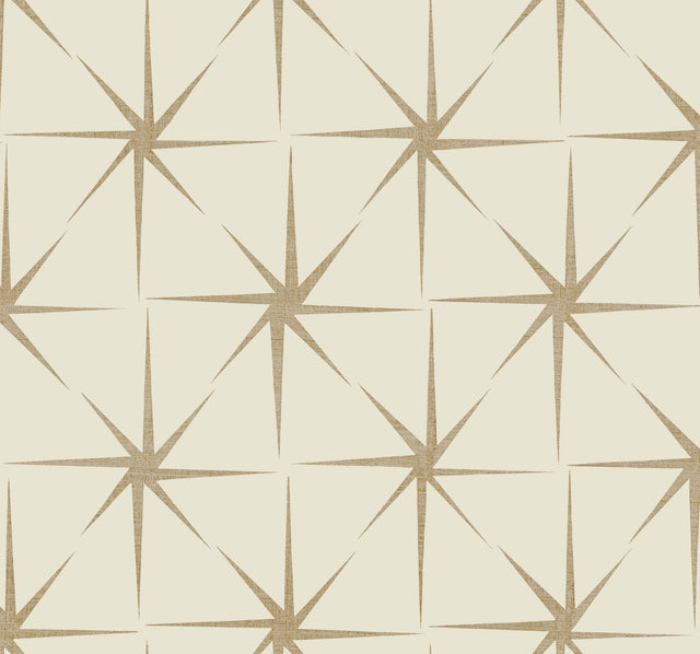 Evening Star Cream Geometric Prepasted Wallpaper - York GR5944