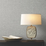 Sheer Linen Grey by Ronald Redding Linen Weave Wallpaper – York Designer Series GRL86135