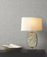 Sheer Linen Grey by Ronald Redding Linen Weave Wallpaper – York Designer Series GRL86135