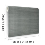 Glistening Sisal Slate by Ronald Redding Grasscloth Wallpaper – York Designer Series GRL86138