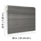 Silk Road Graphite by Ronald Redding Silk Weave Wallpaper – York Designer Series GRL88126