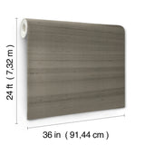 Silk Road Warm Silver by Ronald Redding Silk Weave Wallpaper – York Designer Series GRL88127